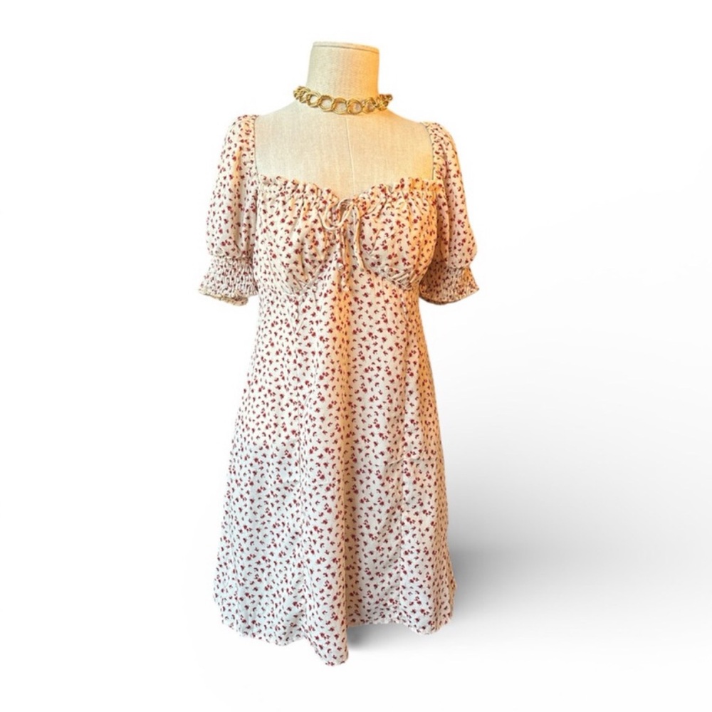 Floral Puff Sleeve Dress